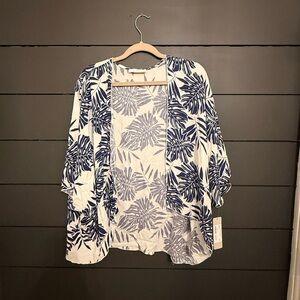 Lizard Thicket Navy and White Kimono